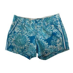 Lilly Pulitzer The Callahan Short Ariel Blue Lion In the Sun Sz 4